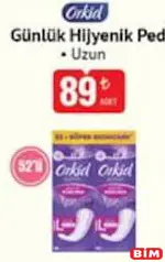 ORKİD GÜNLÜK HİJYENİK PED UZUN 52'Lİ
